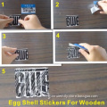 Anti Theft Egg Shell Labels For Wooden Products,very Brittle Destructible Sticker Stick On The Desk Can Not Peeling Off 